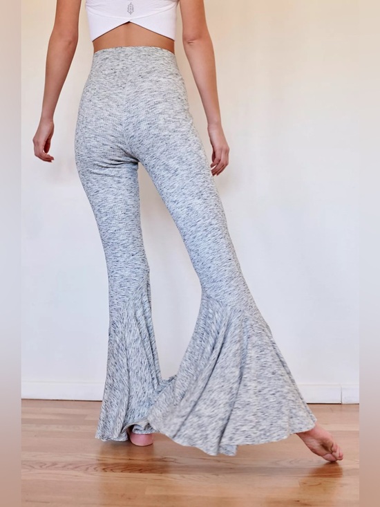 Free People Pants - Free People Movement Low and Flow Flare Leggings in Heather Gray